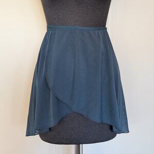 Lulli Lisa Adult Mesh Wrap Ballet Skirt, XS/S, Dark Teal